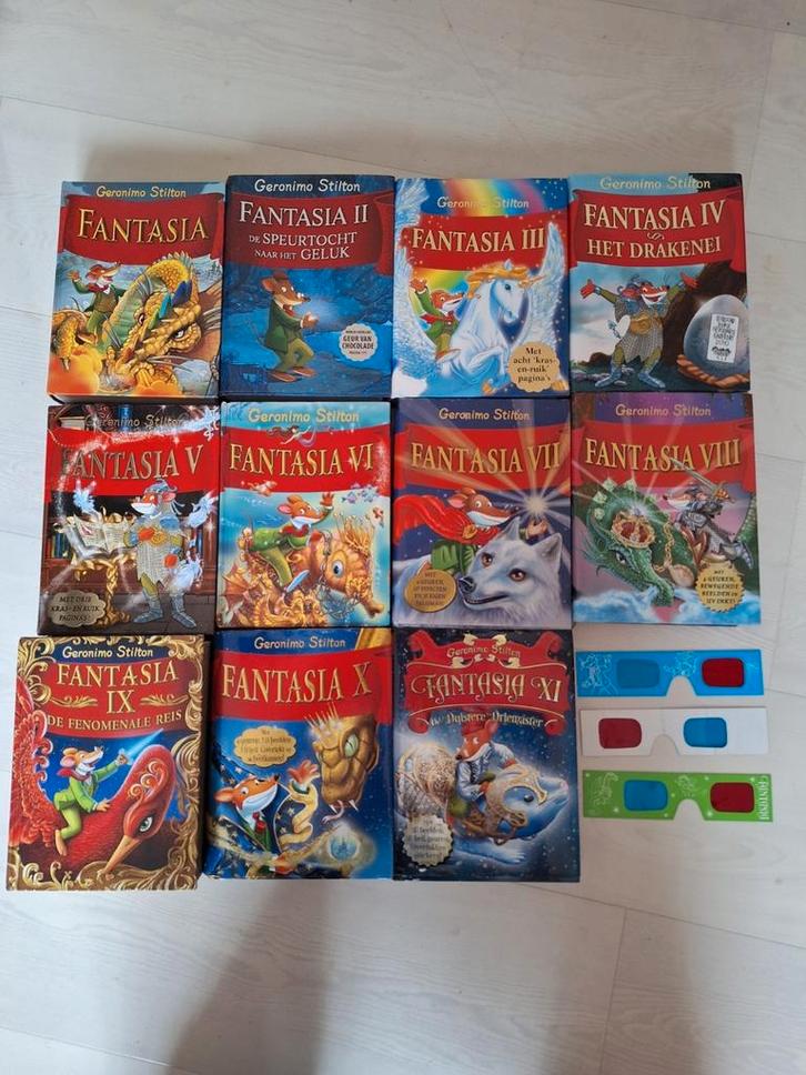 Fantasia Deel 1 t/m 11 van Geronimo Stilton, Boeken, Kinderboeken | Jeugd | 10 tot 12 jaar, Zo goed als nieuw, Fictie, Ophalen of Verzenden