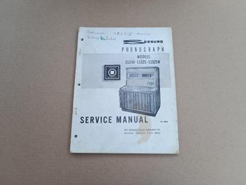 Service Manual Seeburg LS3 (1969) jukebox  beschikbaar voor biedingen