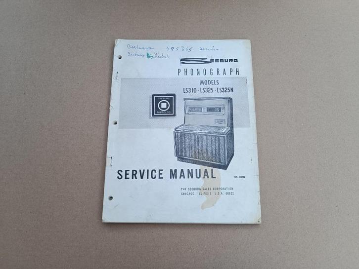 Service Manual Seeburg LS3 (1969) jukebox, Verzamelen, Automaten | Jukeboxen, Seeburg, Verzenden