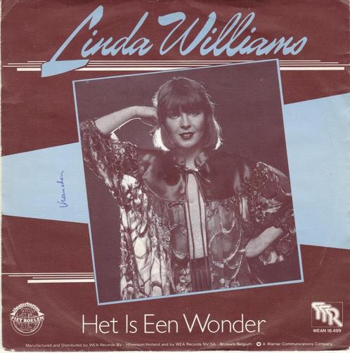 45T: Linda Williams: Het is een wonder, Cd's en Dvd's, Vinyl | Nederlandstalig, Gebruikt, Overige formaten, Ophalen of Verzenden