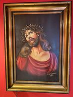 Prachtige schilderij van Jesus met het doornkroon, Antiek en Kunst, Ophalen