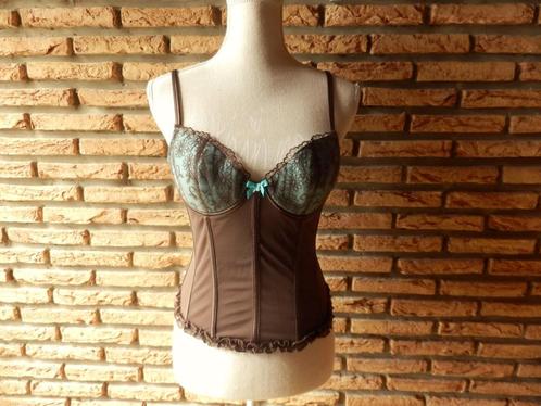 --(11)- guépiére femme t.95b brune bleue - no excuse -, Vêtements | Femmes, Sous-vêtements & Lingerie, Body ou Corset, Brun, Enlèvement