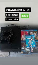 PlayStation 4 1tb, Games en Spelcomputers, Ophalen of Verzenden, Zo goed als nieuw