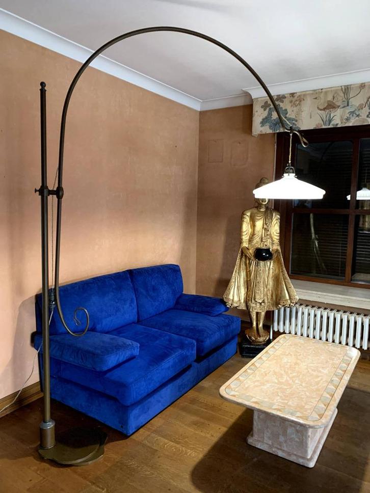 Staande lamp, Huis en Inrichting, Lampen | Vloerlampen, Zo goed als nieuw, 150 tot 200 cm, Metaal, Ophalen