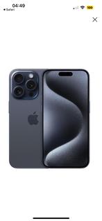 Appel IPhone 15 pro - 128 GB - titane bleu, Telecommunicatie, 128 GB, Blauw, Ophalen of Verzenden, Zo goed als nieuw