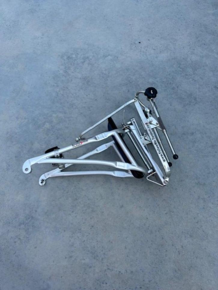 Follow Me tandem, Fietsen en Brommers, Fietsaccessoires | Aanhangwagens en Karren, Zo goed als nieuw, Aanhangfiets, Opvouwbaar