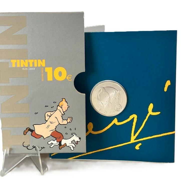 Pièce de 10 € Tintin de 2004 - plusieurs disponible, Collections, Personnages de BD, Comme neuf, Tintin, Enlèvement