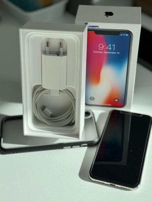 iPhone X Silver 256GB, Télécoms, Téléphonie mobile | Apple iPhone, Utilisé, iPhone X