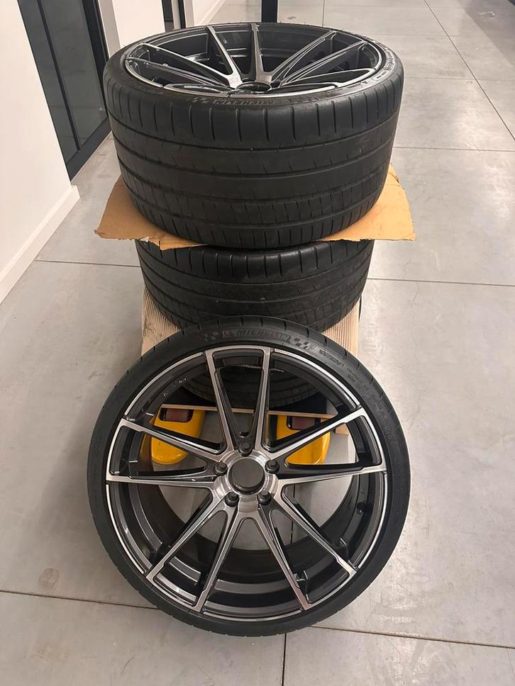 Velgen Mercedes 20 inch Michelin banden, Auto-onderdelen, Banden en Velgen, Velg(en), Zomerbanden, 20 inch, 255 mm, Personenwagen