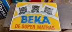 Origineel BEKA  De Super Matras 1950, Verzamelen, Merken en Reclamevoorwerpen, Ophalen of Verzenden, Gebruikt, Reclamebord