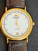 RAYMOND WEIL 18kt vergulde 9124 Genève quartzhorloge, Handtassen en Accessoires, Horloges | Dames, Leer, Staal, Polshorloge, Ophalen of Verzenden