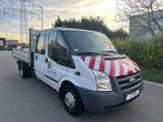 Ford Transit Pick-Up Dubbelcabine 2.4D 115T350 Bj 2010, Auto's, Bestelwagens en Lichte vracht, Wit, Bedrijf, Ford, Te koop