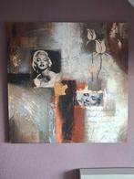 Marilyn op doek   1m x 1m, Ophalen of Verzenden