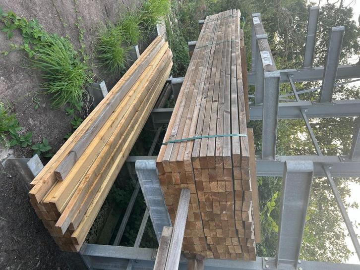 Lot geimpregneerde liggers 4,5 x 9 x 3m60, Tuin en Terras, Palen, Balken en Planken, Ophalen of Verzenden