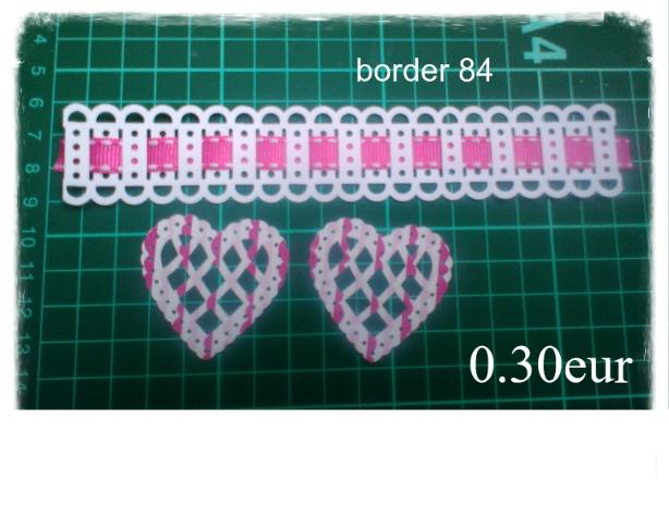 sierrand met roze lint en hartjes glanspapier, Enlèvement ou Envoi, Neuf