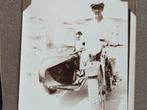 Couple sur moto side-car Belgique 5 photo homme femme, Avant 1940, Photo, Utilisé, Autres sujets/thèmes