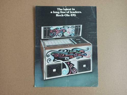 Folder: Rock-ola 470 (1977) jukebox, Verzamelen, Automaten | Jukeboxen, Verzenden