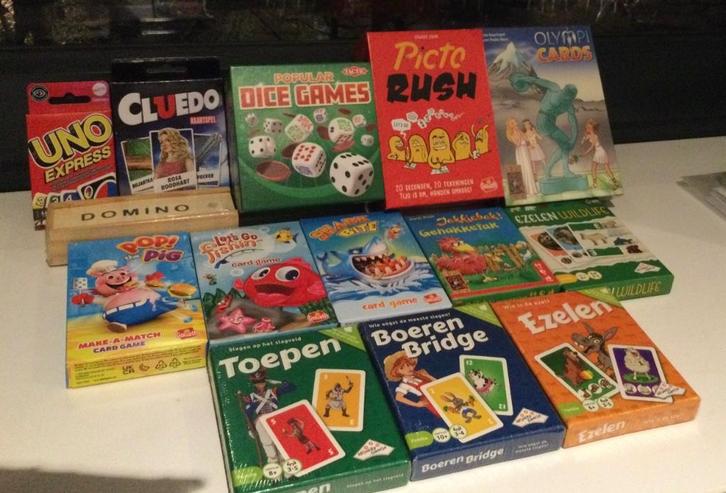 14 Gezelschapspellen, allemaal nieuw én geseald., Hobby en Vrije tijd, Gezelschapsspellen | Overige, Nieuw, Een of twee spelers