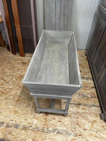 antieke houten trog met tafel authentiek model, Enlèvement