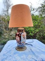 Imari Japanse porseleinen lamp (19e eeuw) + abat-jour, Antiek en Kunst, Curiosa en Brocante, Ophalen