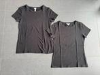 Set van 2 zwarte T-shirts H&M maat M, Maat 38/40 (M), H&M, Zwart, Ophalen of Verzenden