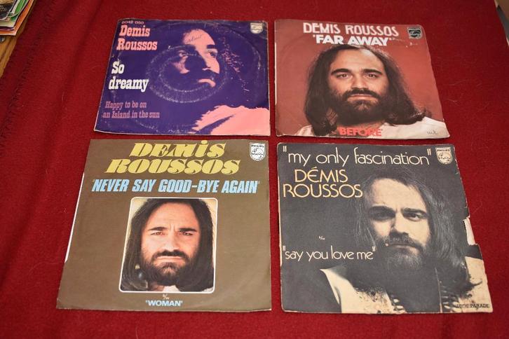 45t vinylhits van DEMIS ROUSSOS, Cd's en Dvd's, Vinyl | Overige Vinyl, Zo goed als nieuw, Overige formaten, Ophalen of Verzenden