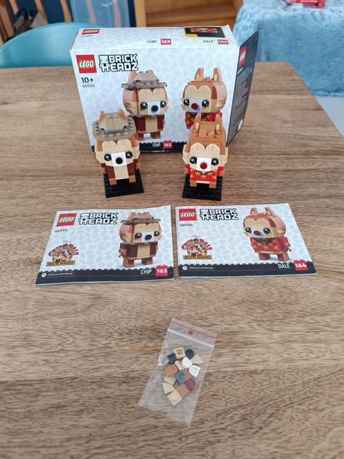 Lego Brick Headz 40550 : Chip & Dale, Kinderen en Baby's, Speelgoed | Duplo en Lego, Zo goed als nieuw, Lego, Ophalen of Verzenden