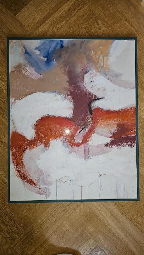 Kees Bohemen  Gouache  Uniek werk op papier ingelijst  Gesig, Antiek en Kunst, Kunst | Schilderijen | Klassiek, Ophalen
