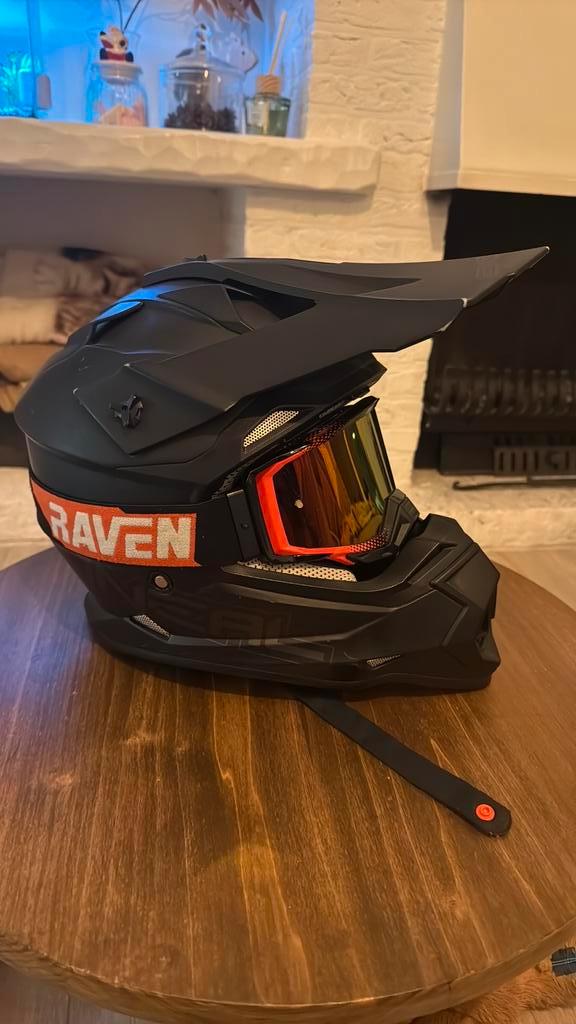 Crosshelm maat S (55–56 cm) + 2 gratis crossbrillen, Motoren, Kleding | Motorhelmen, Dames, Heren, Integraalhelm, S, Overige merken