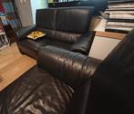Salon in bruin kunstleder - 2 zit en 3 zit in perfecte staat, Huis en Inrichting, Ophalen, Zo goed als nieuw, Kunststof