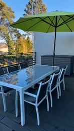 Aluminium tuinset, Tuin en Terras, Tuinsets en Loungesets, Ophalen, Zo goed als nieuw, Aluminium, Tuinset