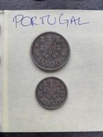 Devise PORTUGAL: 2 pièces (escudos), Ophalen of Verzenden, Overige landen, Losse munt