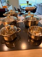 Inductie kookpotten, Huis en Inrichting, Keuken | Potten en Pannen, Ophalen, Gebruikt, Pannenset