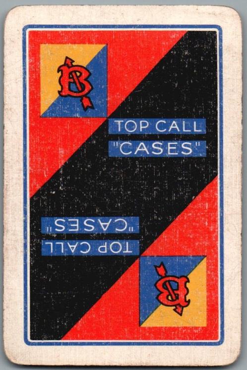 speelkaart - LK11981 - Banks's top call cases, Verzamelen, Speelkaarten, Jokers en Kwartetten, Gebruikt, Speelkaart(en), Verzenden