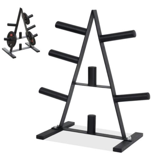 NAIZY Halterschijfstandaard nieuw!, Sport en Fitness, Fitnessapparatuur, Nieuw, Krachtstation, Armen, Benen, Borst, Buik, Ophalen