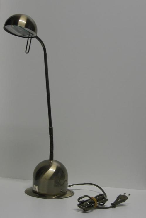 Messing bureaulamp, 230v - 50hz, max. 50W (massive), Maison & Meubles, Lampes | Lampes de table, Comme neuf, Enlèvement