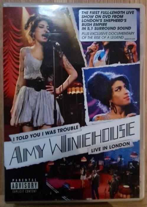 AMY WINEHOUSE - Live in London 2007 (DVD; 5.1 surround), CD & DVD, DVD | Musique & Concerts, Musique et Concerts, À partir de 16 ans