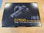 Nikon D7500 + AF-S DX NIKKOR 18-140 mm VR, Audio, Tv en Foto, Ophalen of Verzenden, Gebruikt