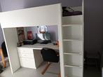 Lit mezzanine avec bureau Ikea, Ophalen, Gebruikt, Hoogslaper