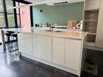 Volledige keuken met eiland, Huis en Inrichting, Keuken | Complete keukens, Ophalen, Gebruikt, Wit, Overige typen