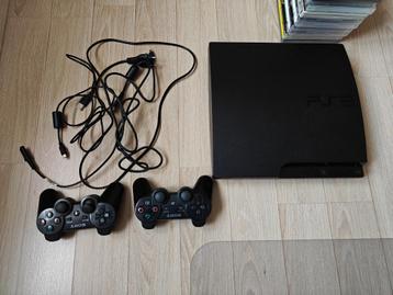 Ps3 slim  + 2controllers beschikbaar voor biedingen