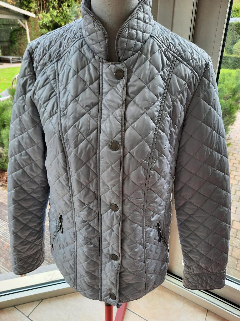 Mooie jas/anorak CLAUDE ARIELLE - 40/42, Kleding | Dames, Jassen | Zomer, Zo goed als nieuw, Maat 38/40 (M), Grijs, Ophalen of Verzenden