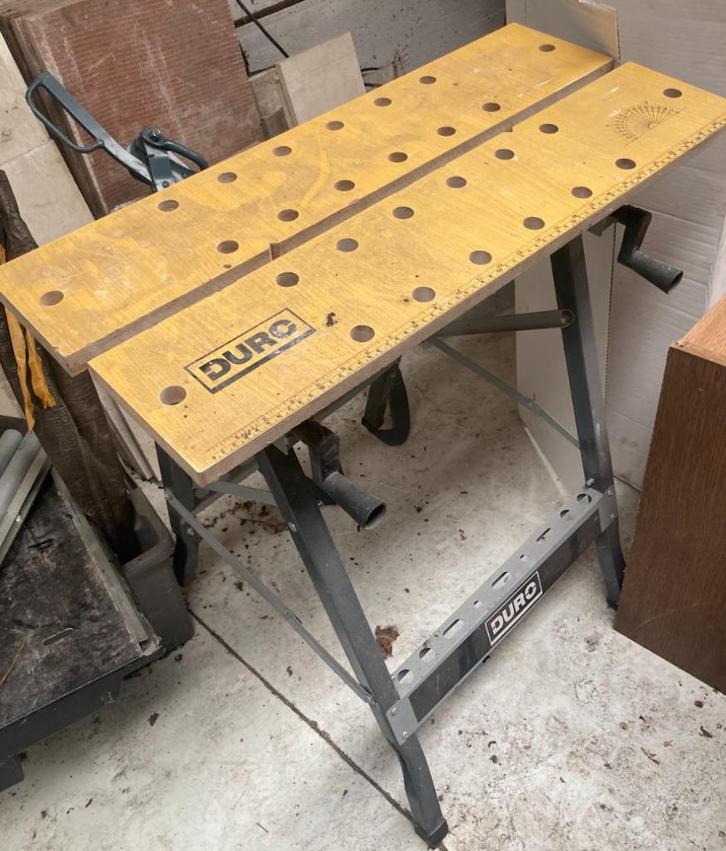 DURO inklapbare werkbank / workmate, Doe-het-zelf en Bouw, Werkbanken, Gebruikt, Inklapbaar, Ophalen