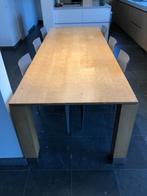 eiken keukentafel, Ophalen, Gebruikt, Eikenhout, 200 cm of meer