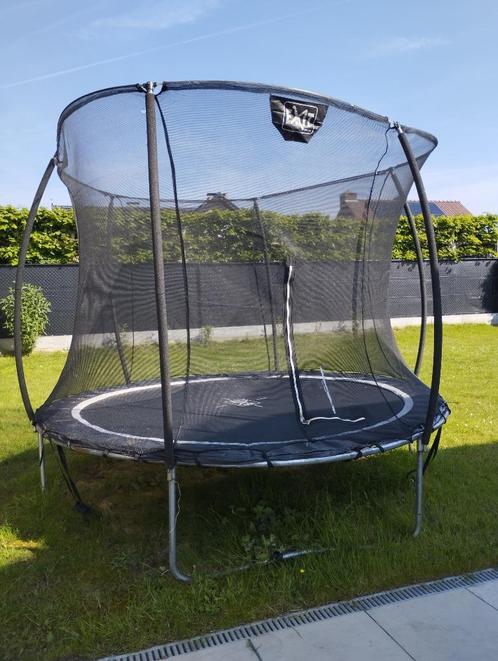 Exit trampoline 305cm rond + ankerset + afdekhoes, Kinderen en Baby's, Speelgoed | Buiten | Trampolines, Gebruikt, Ophalen of Verzenden