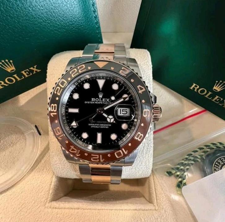 Rolex GMT MASTER 2, Handtassen en Accessoires, Horloges | Heren, Zo goed als nieuw, Rolex, Ophalen of Verzenden