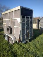 dieren trailer, Ophalen, Gebruikt, Hout, 1½-paards trailer