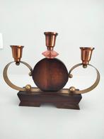 Art deco kandelaar brocante, Antiek en Kunst, Ophalen of Verzenden, Glas