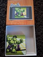 Houten blokkenpuzzel Hulk + groenten, Kinderen en Baby's, Ophalen, Zo goed als nieuw