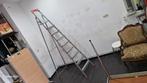 professionele aluminium ladder met 9 treden 270cm co, Ladder, Ophalen of Verzenden, Zo goed als nieuw